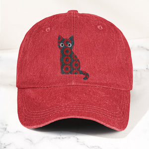 5-PACK Holographic Phish Cat Denim Cap Retro Music Fan Merch Cap Gift For Dad (With Box)