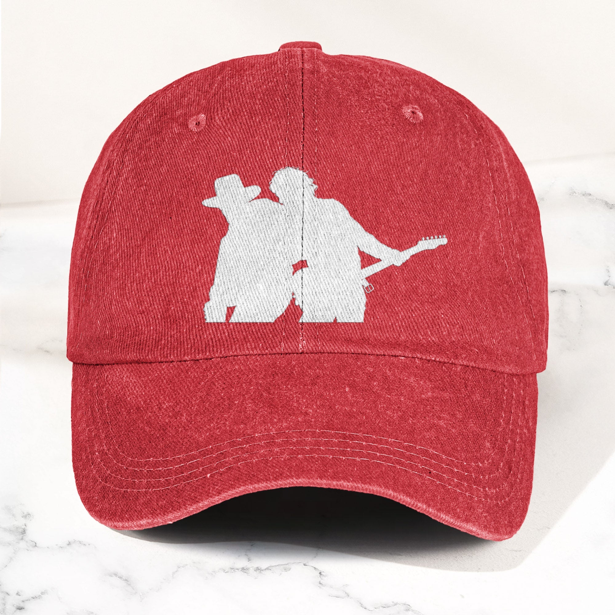 Bruce Springsteen And Clarence Clemons Denim Cap Retro Rock Music Fan Cap (With Box)