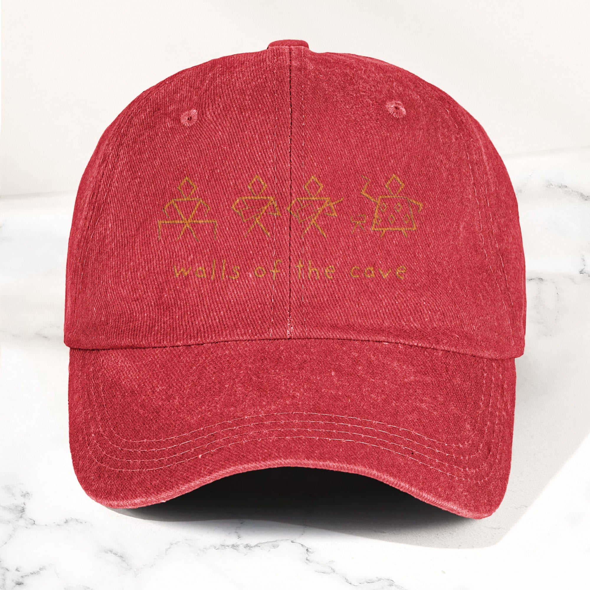 Phish Walls of the Cave Petroglpyh Denim Cap Retro Music Phish Cap Gift For Dad (With Box)