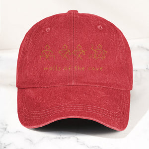 Phish Walls of the Cave Petroglpyh Denim Cap Retro Music Phish Cap Gift For Dad (With Box)