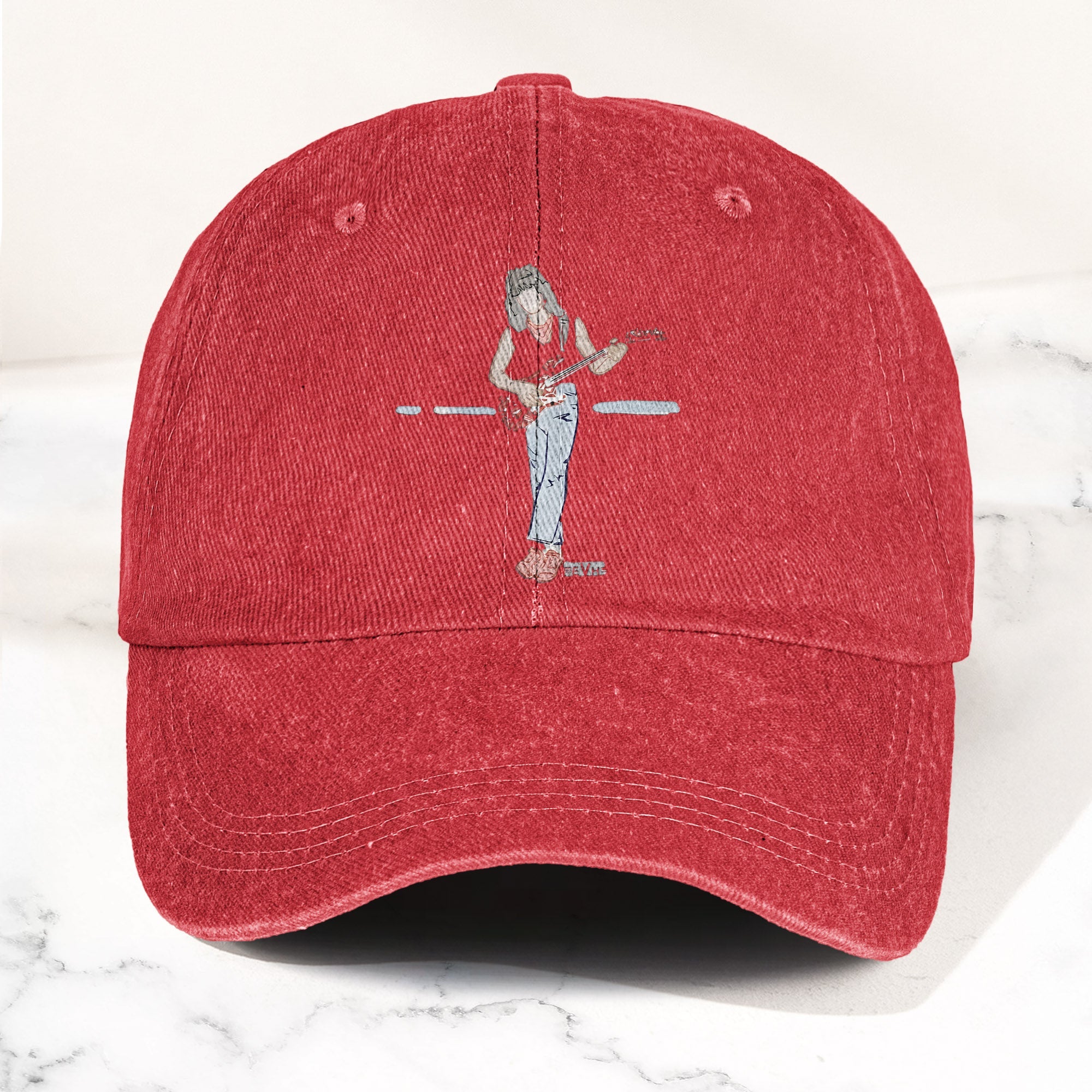 Eddie Van Halen Denim Cap Van Halen Tribute Merch Dad Hat (With Box)