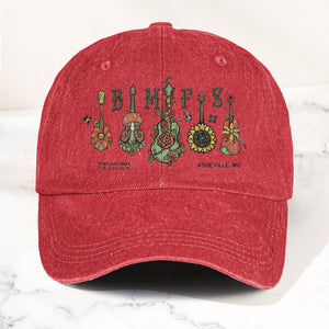 Billy Strings BMFS Asheville NC Concert Graphic Music Merch Denim Cap Retro Vintage Dad Cap Gift For Dad (With Box)