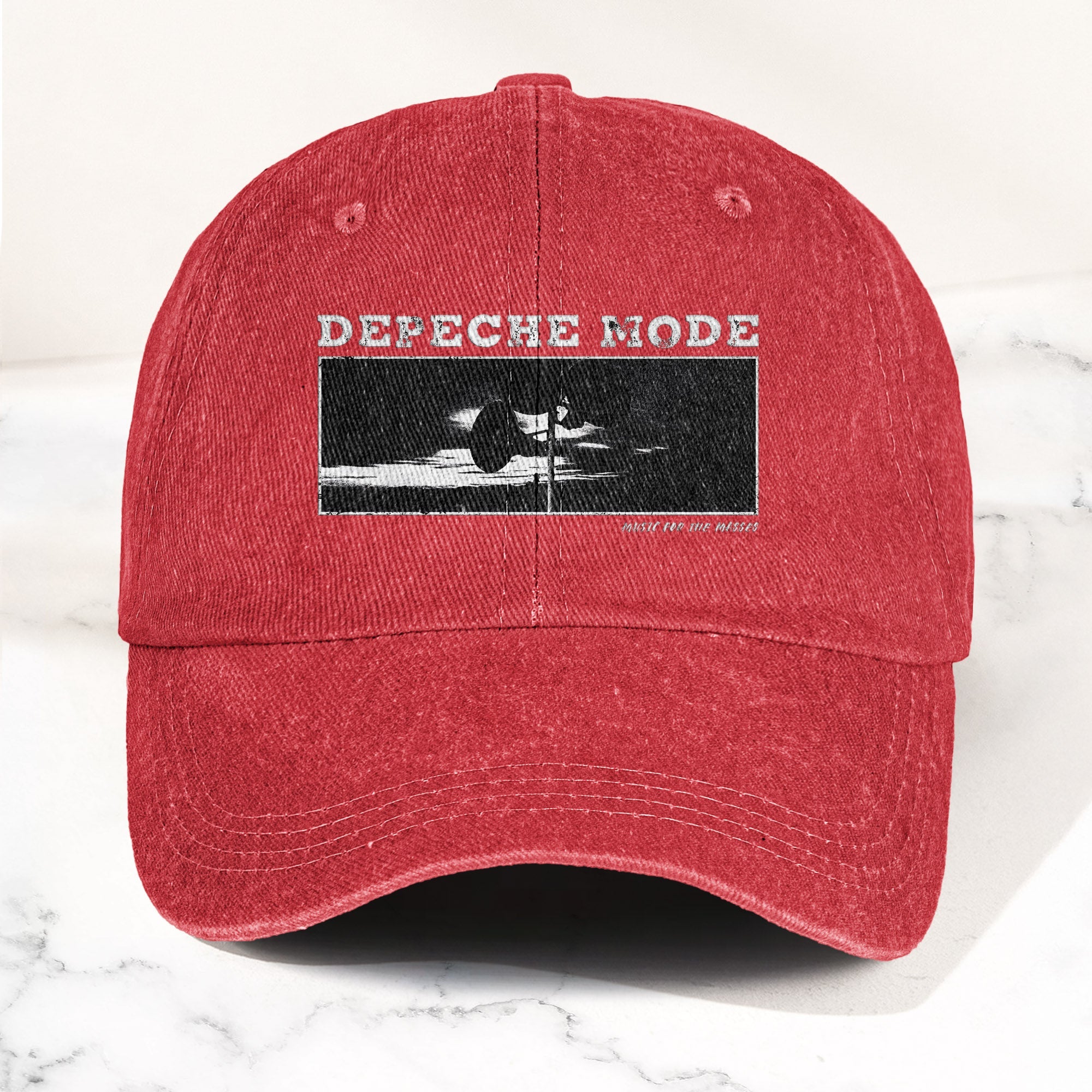 Music for the Masses Denim Cap Retro Depeche Mode Merch Dad Hat (With Box)