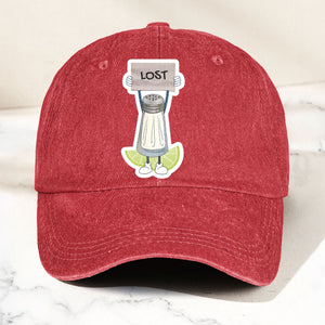 Lost Shaker of Salt Denim Cap Retro Classic Jimmy Buffett Inspired Dad Hat (With Box)