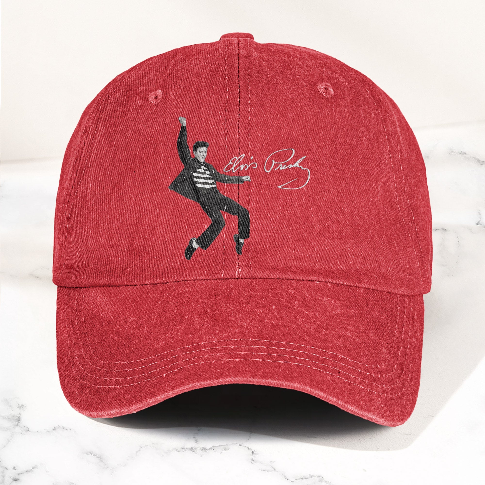 Elvis Presley Jailhouse Rock Pose Hat Classic Rock Music Tribute Cap (With Box)