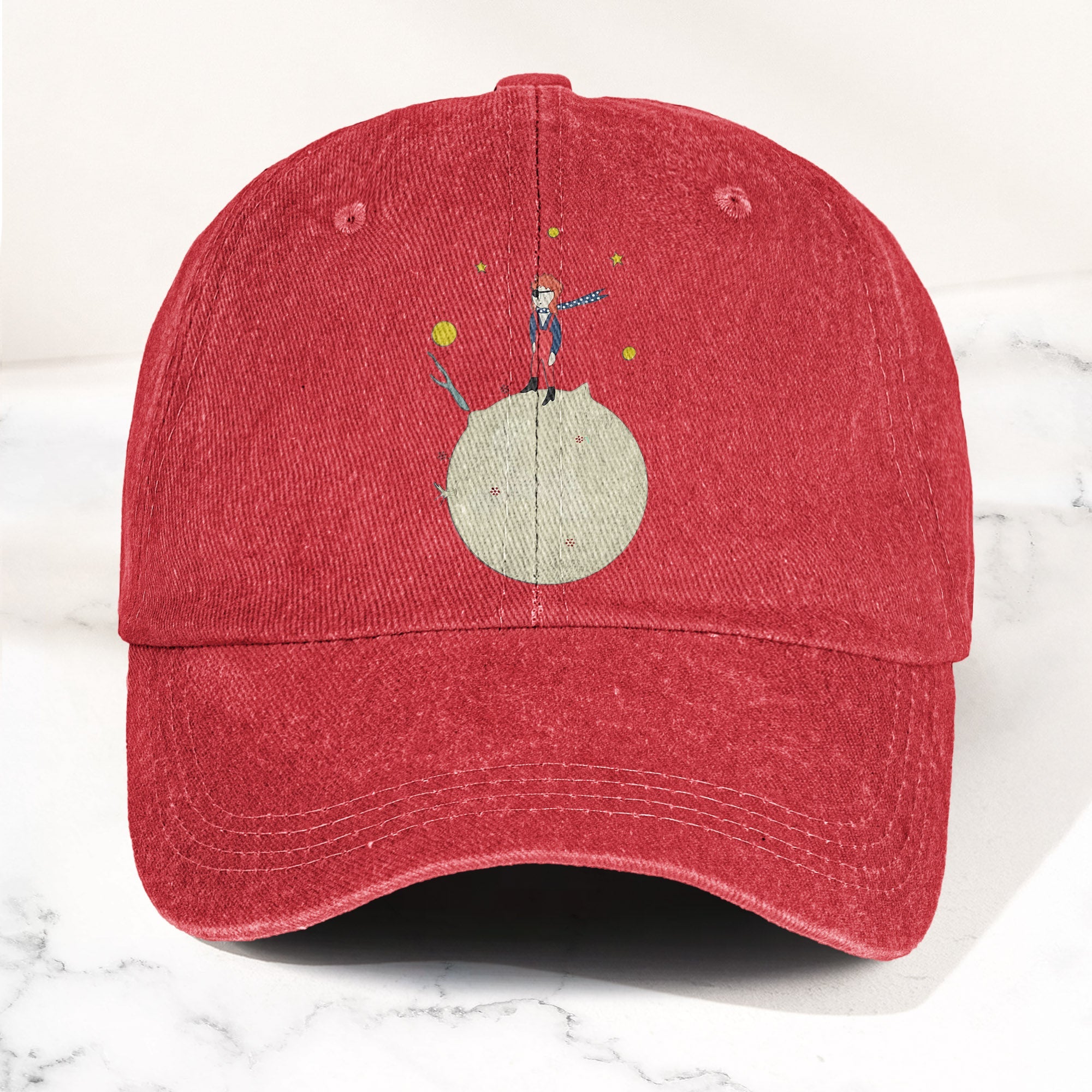 Ziggy Stardust Denim Dad Cap Retro David Bowie Merch Design (With BOX)
