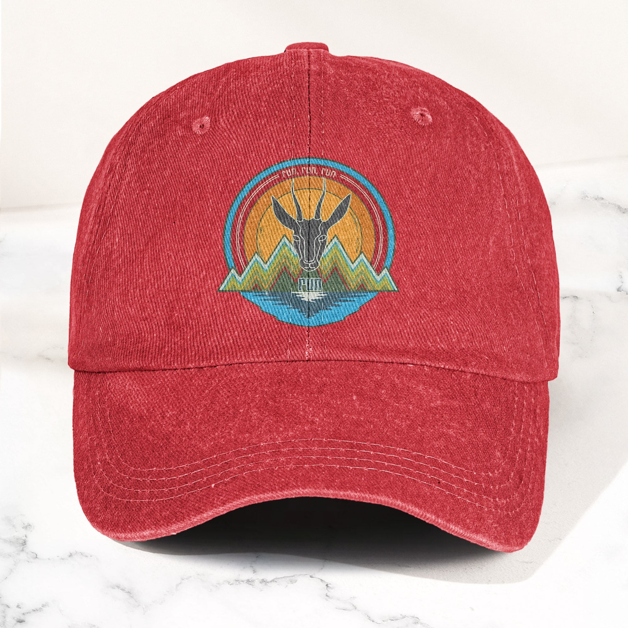 Phish Antelope Run Logo Denim Cap Retro Music Phish Cap Gift For Dad (With Box)