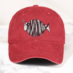 Phish Phishadelphia Logo Denim Cap Retro Music Phish Cap Gift For Dad (With Box)