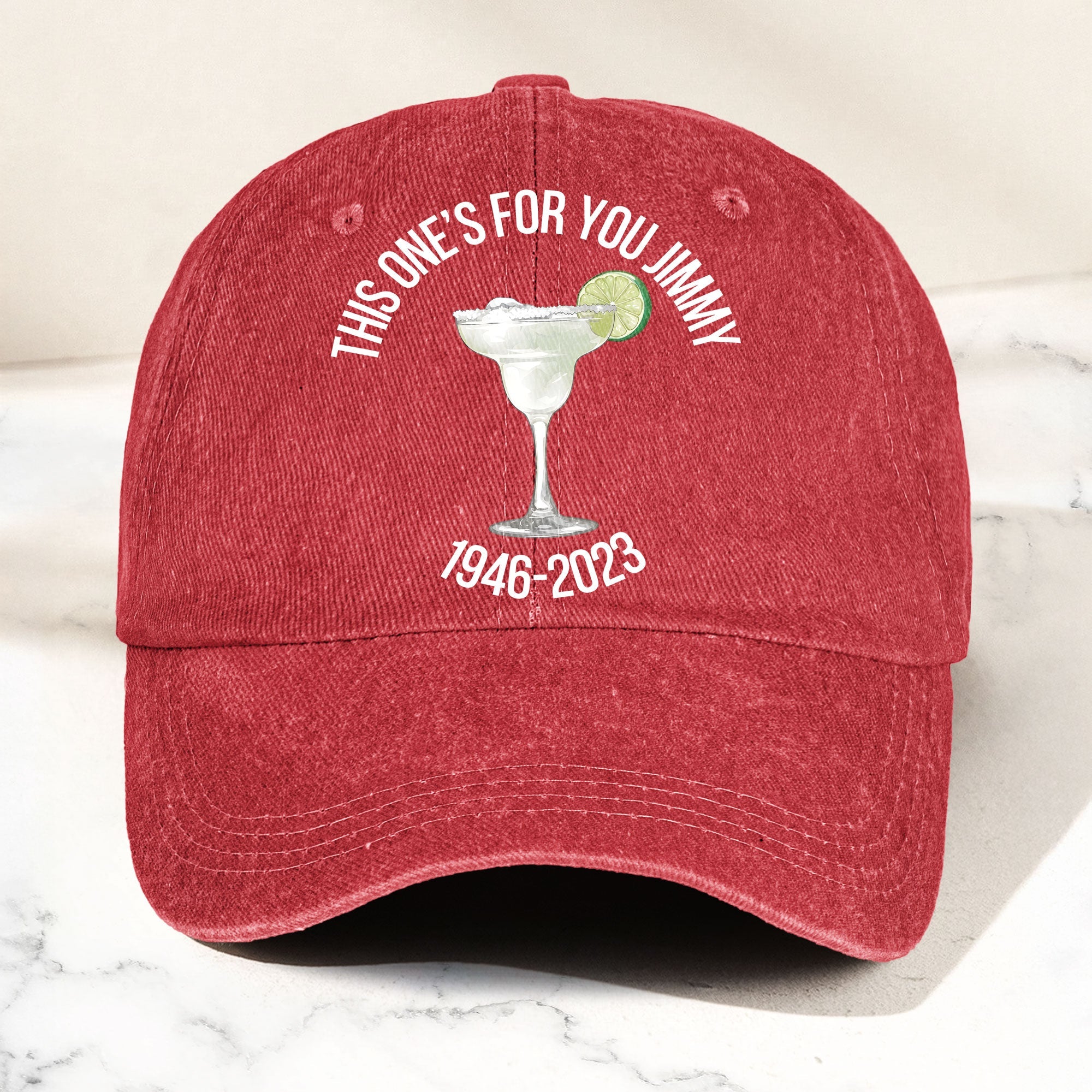 This one's for you Jimmy Denim Cap Retro Jimmy Buffett Tribute Dad Hat (With Box)