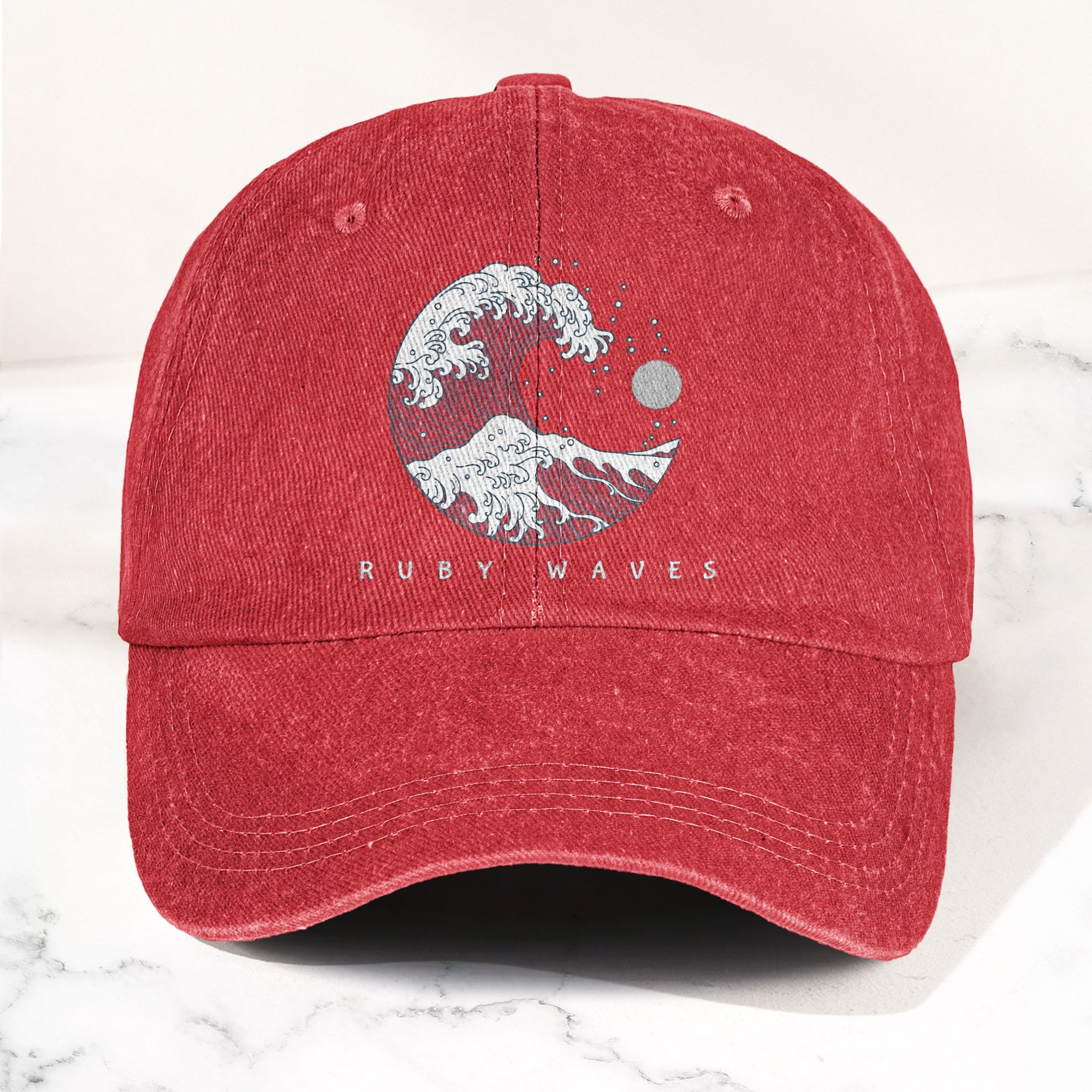 Phish Ruby Waves Denim Cap Retro Music Phish Cap Gift For Dad (With Box)