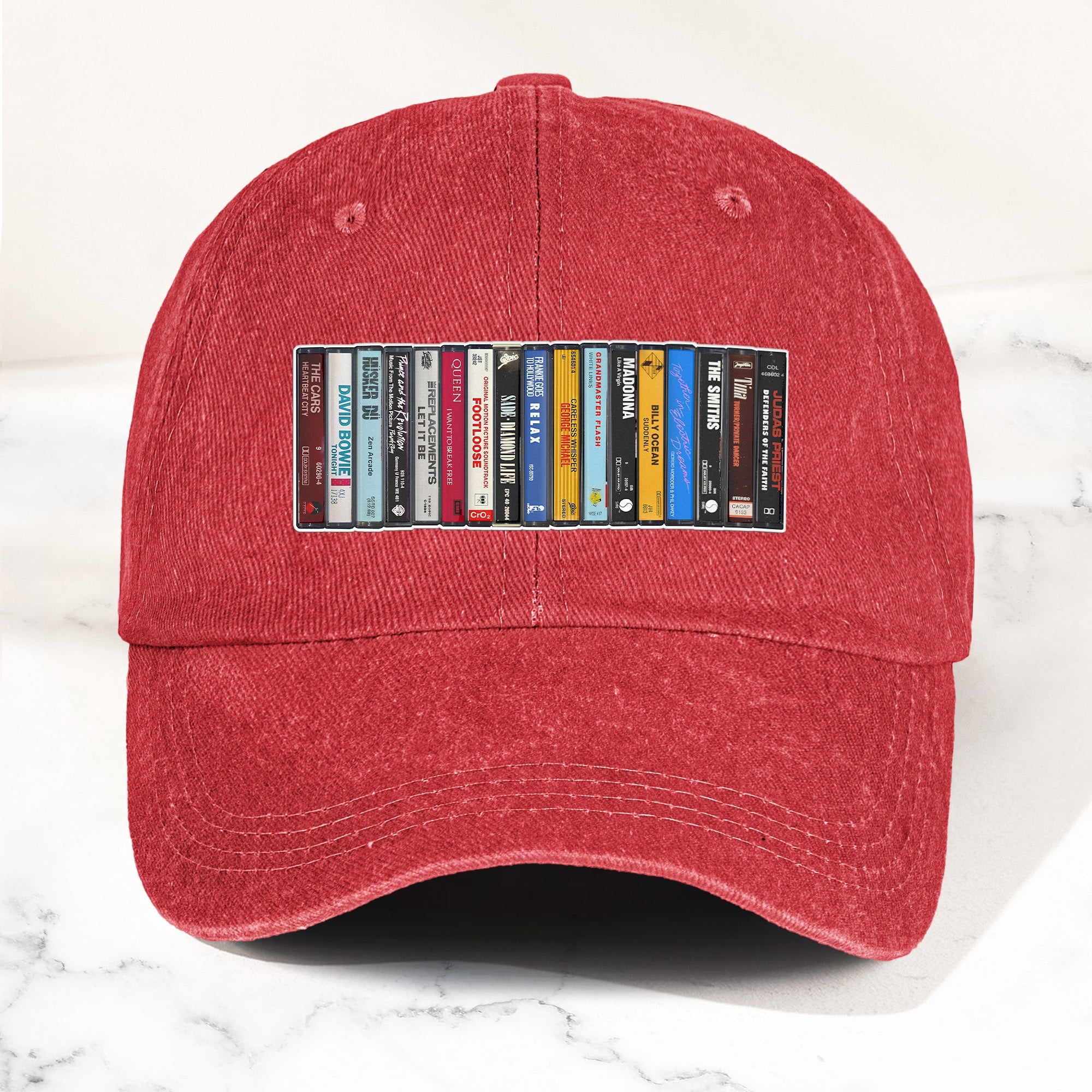 The Beatles Denim Dad Cap Cassette Album Collection Design ( With BOX)