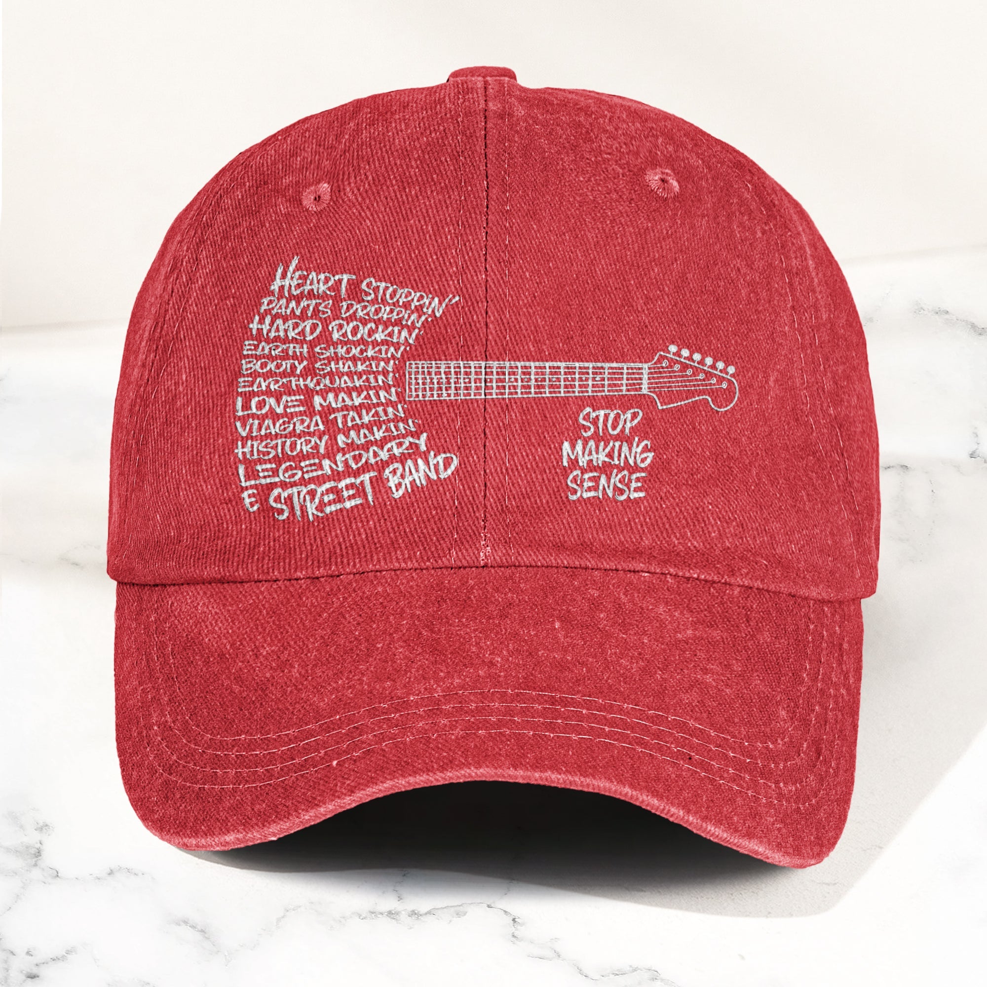 Bruce Springsteen & The E Street Band Denim Cap Retro Rock Music Fan Cap Gift For Dad (With Box)