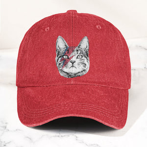 Kitty Stardust Denim Cap David Bowie Inspired Merch Dad Hat (With Box)