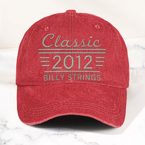 Billy Strings Classic 2012 Est Bluegrass Music Merch Denim Cap Retro Vintage Dad Cap Gift For Dad (With Box)