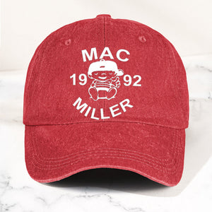 Mac Miller Denim Dad Cap 1992 Baby Logo Tribute Design ( With BOX)