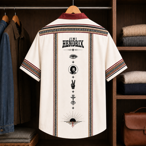 Jimi Hendrix Luxury Design Hawaiian Shirt – Psychedelic Rock Inspired Hawaiian Shirt