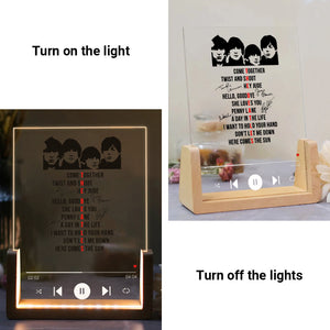 The Beatles LED Music Plaque Iconic Songs Edition
