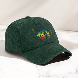 Phish Rainbow Fish Logo Denim Cap Retro Music Phish Cap Gift For Dad (With Box)