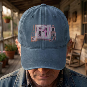 1990's Depeche Mode Rare! 1994 Tour Concert Denim Cap Vintage Music Merch Gift for Dad (With Box)