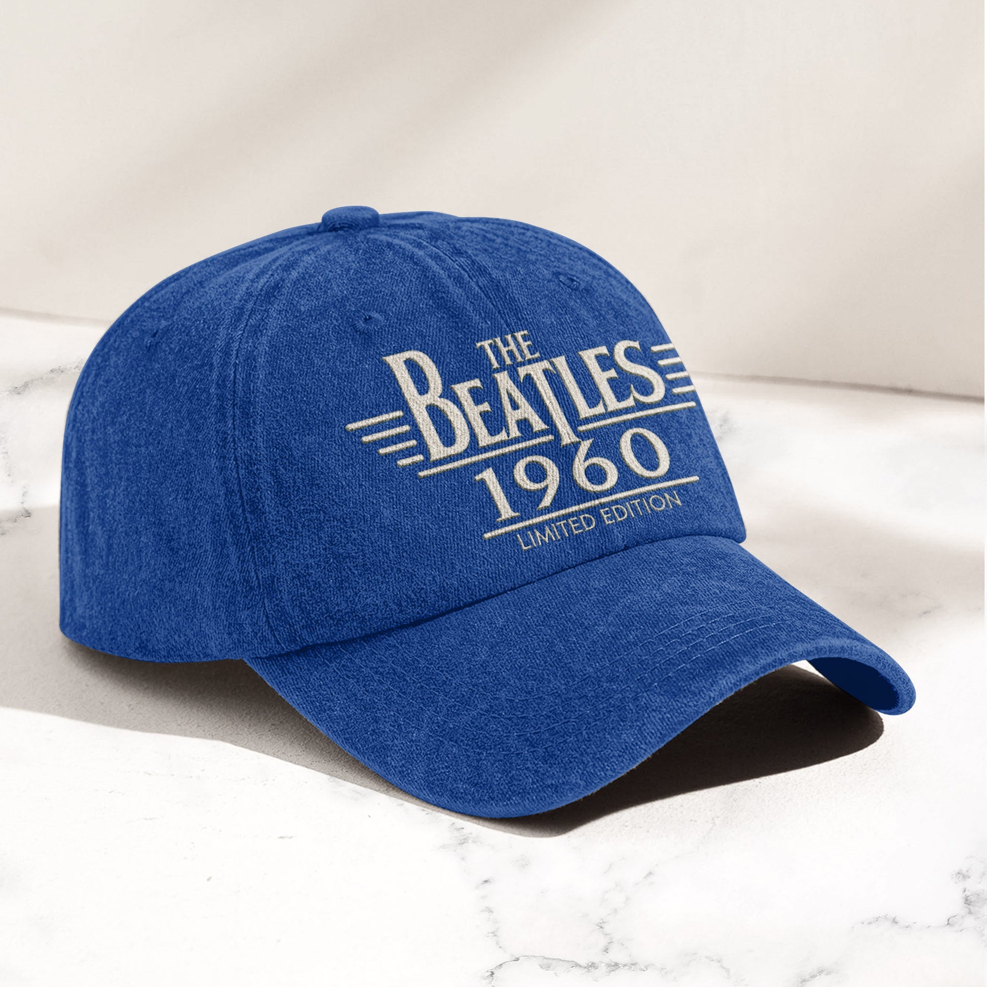 The Beatles 1960 Est Denim Cap Vintage Dad Cap Gift For Dad (With Box)