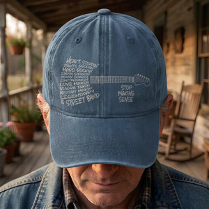 Bruce Springsteen & The E Street Band Denim Cap Retro Rock Music Fan Cap Gift For Dad (With Box)