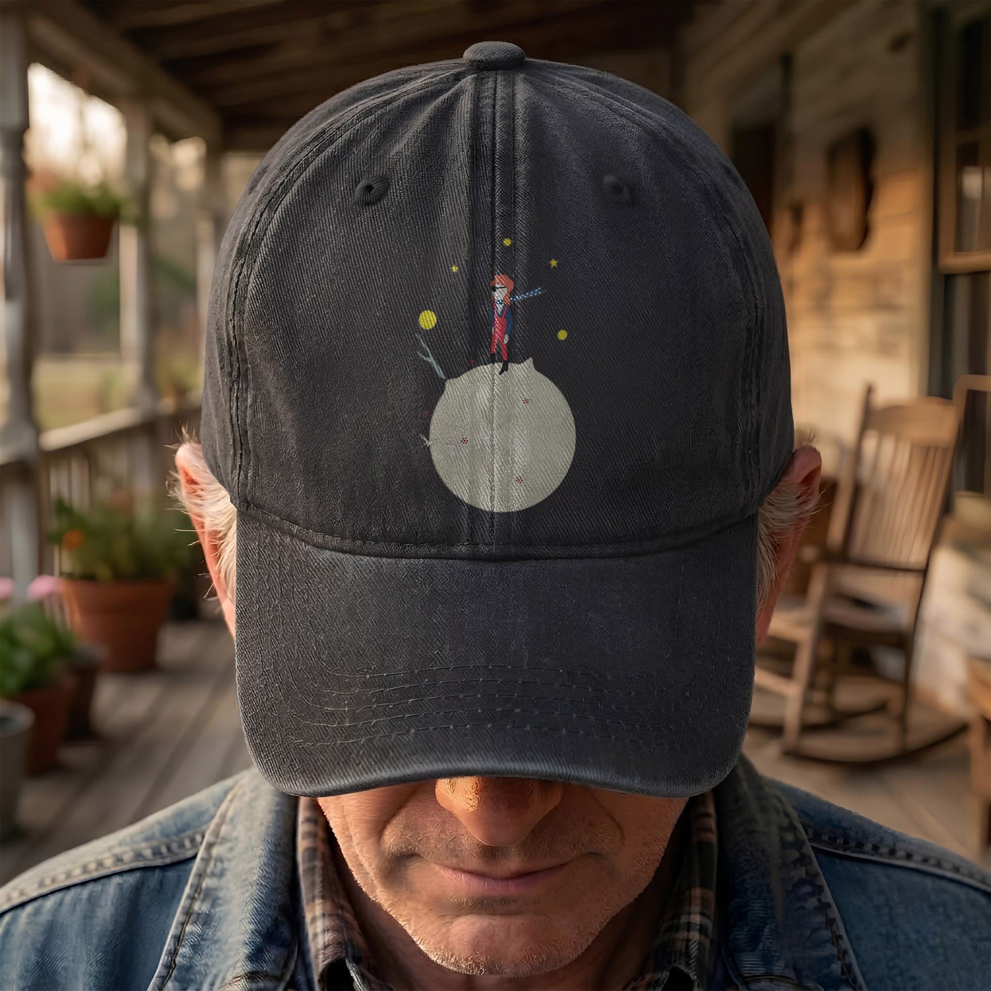 Ziggy Stardust Denim Dad Cap Retro David Bowie Merch Design (With BOX)