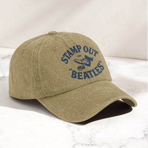 The Beatles Stamp Out Vintage 1960s Satire Graphic Music Merch Denim Cap Retro Vintage Dad Cap Gift For Dad (With Box)