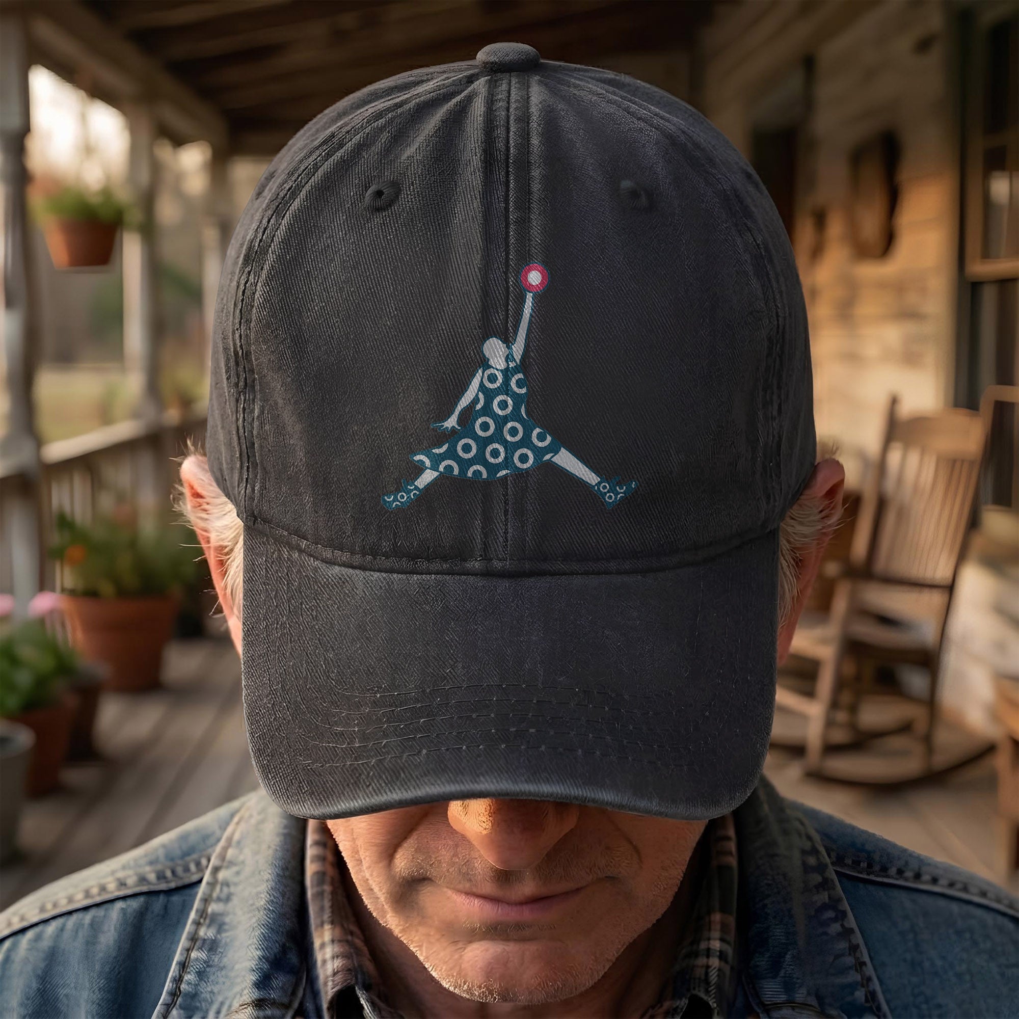 Air Fishman Phish Denim Cap Retro Music Fan Merch Cap Gift For Dad (With Box)