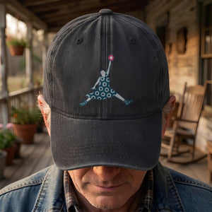 Air Fishman Phish Denim Cap Retro Music Fan Merch Cap Gift For Dad (With Box)