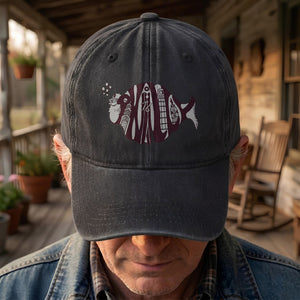 Phish Phishadelphia Logo Denim Cap Retro Music Phish Cap Gift For Dad (With Box)