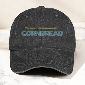 Dave Matthews Band Cornbread Lyrics Denim Cap Retro Music Cap Gift For Dad (With Box)
