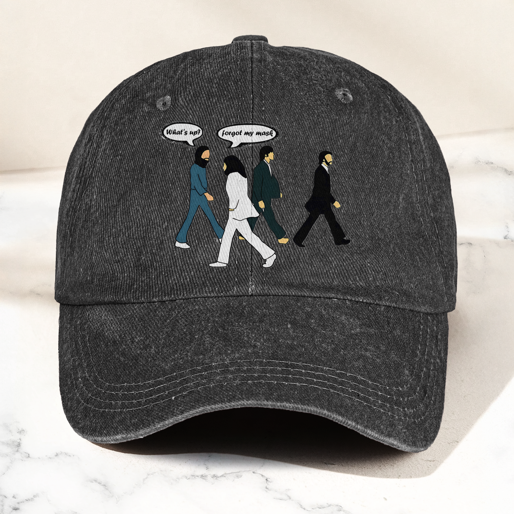 Abbey Road Denim Dad Cap Iconic Walk ( With BOX)