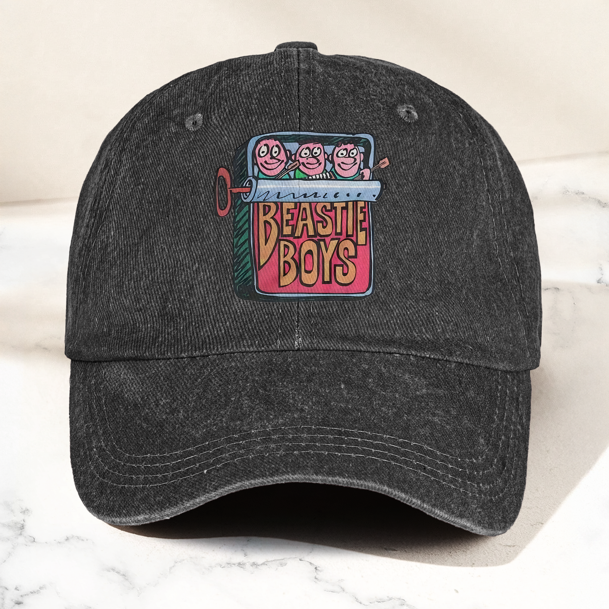 Beastie Boys Hello Nasty Graphic Denim Cap Retro Rock Music Fan Cap Gift For Dad (With Box)