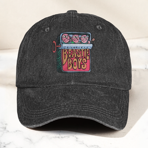 Beastie Boys Hello Nasty Graphic Denim Cap Retro Rock Music Fan Cap Gift For Dad (With Box)