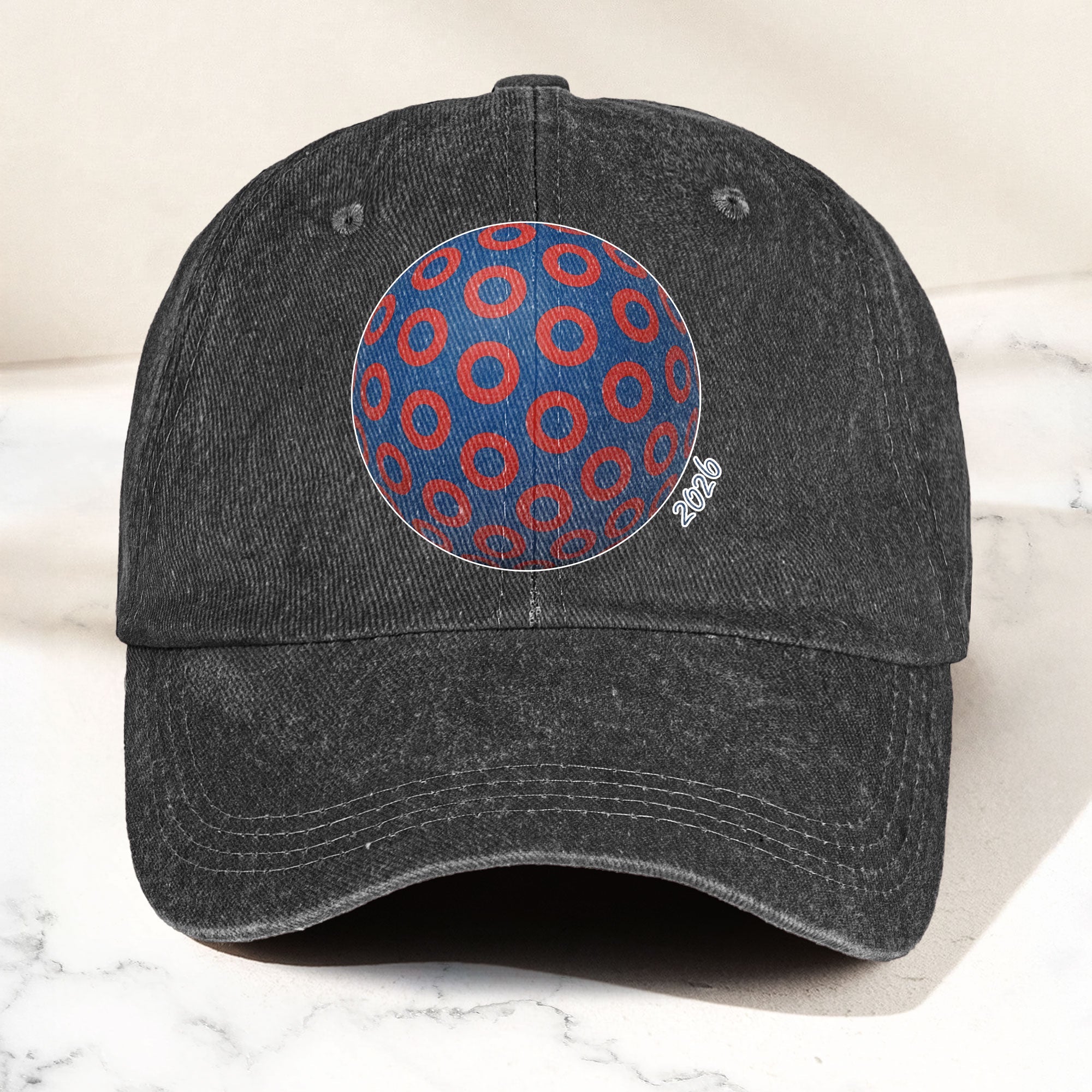 Phish Donut Holographic Denim Cap Retro Music Phish Cap Gift For Dad (With Box)