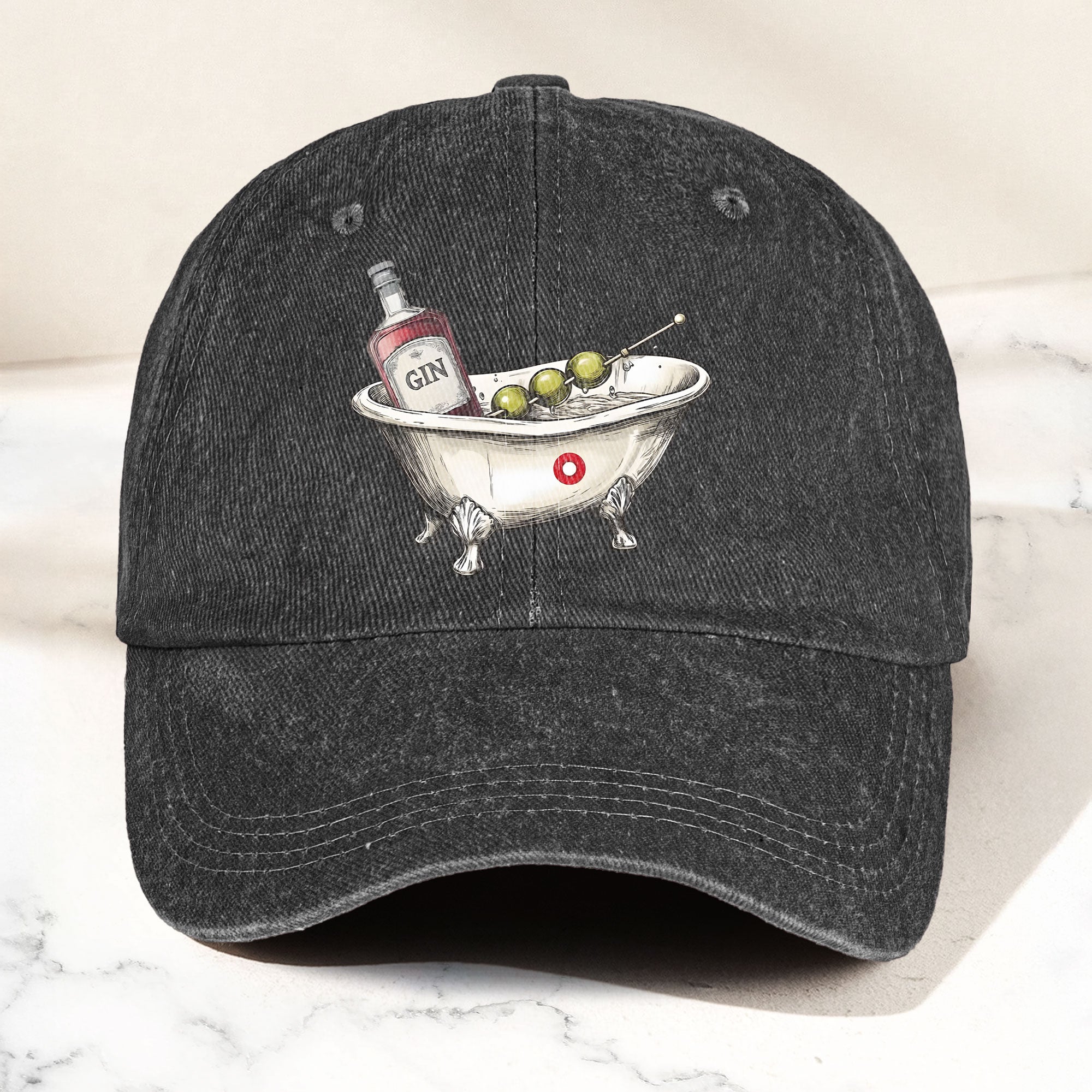 Phish Bath Tub Gin Denim Cap Retro Music Fan Merch Cap Gift For Dad (With Box)
