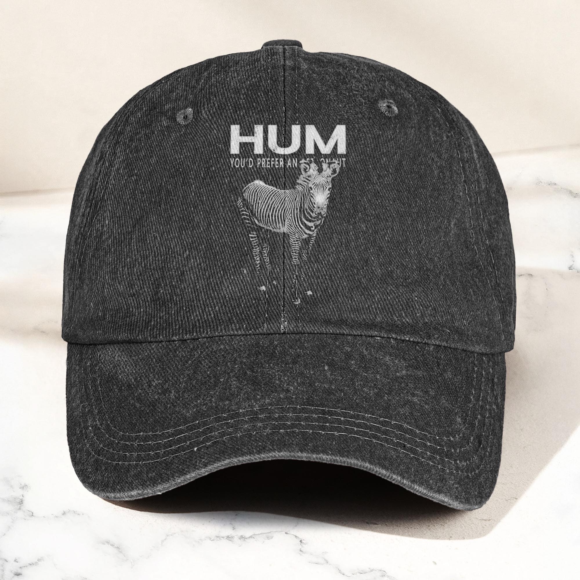 Hum You’d Prefer An Astronaut Vintage Dad Hat Indie Rock Washed Cotton Cap Gift For Dad (With Box)