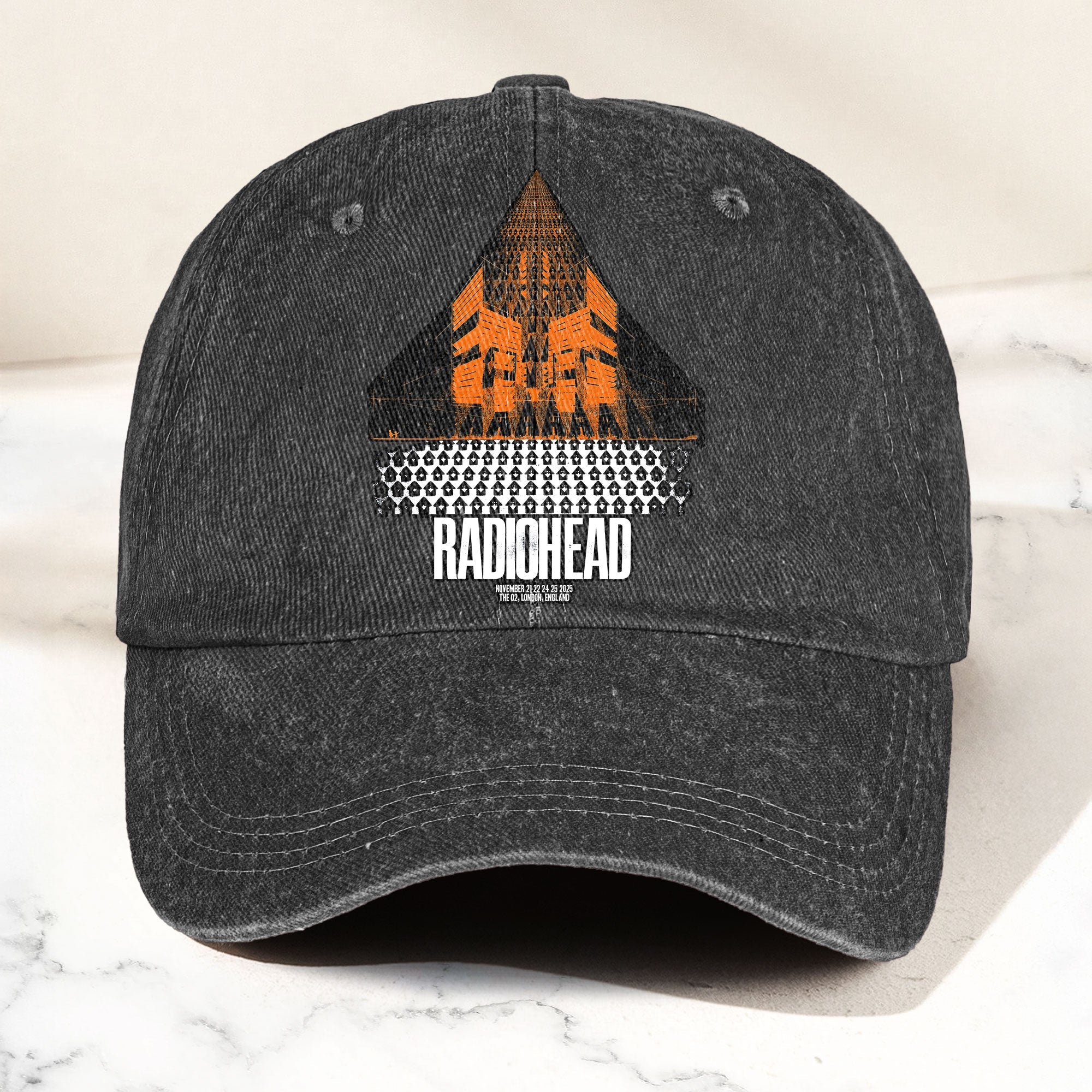 Radiohead Live in London Denim Cap Retro Radiohead Tribute Merch Dad Hat (With Box)