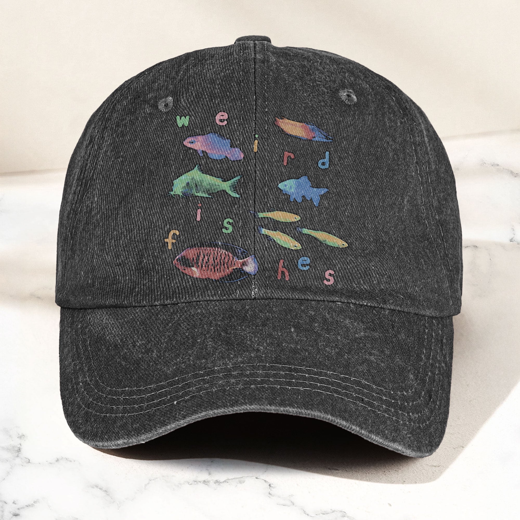 Radiohead Weird Fishes Denim Cap Radiohead Tribute Merch Dad Hat (With Box)