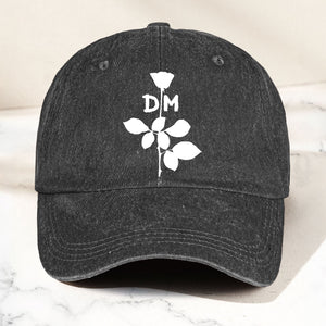 Depeche Mode Rose Denim Cap Retro Depeche Mode Tribute Merch Dad Hat (With Box)