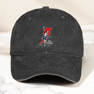 Still Grateful Lightning Guitar Dad Hat Vintage Rock Spirit Cap