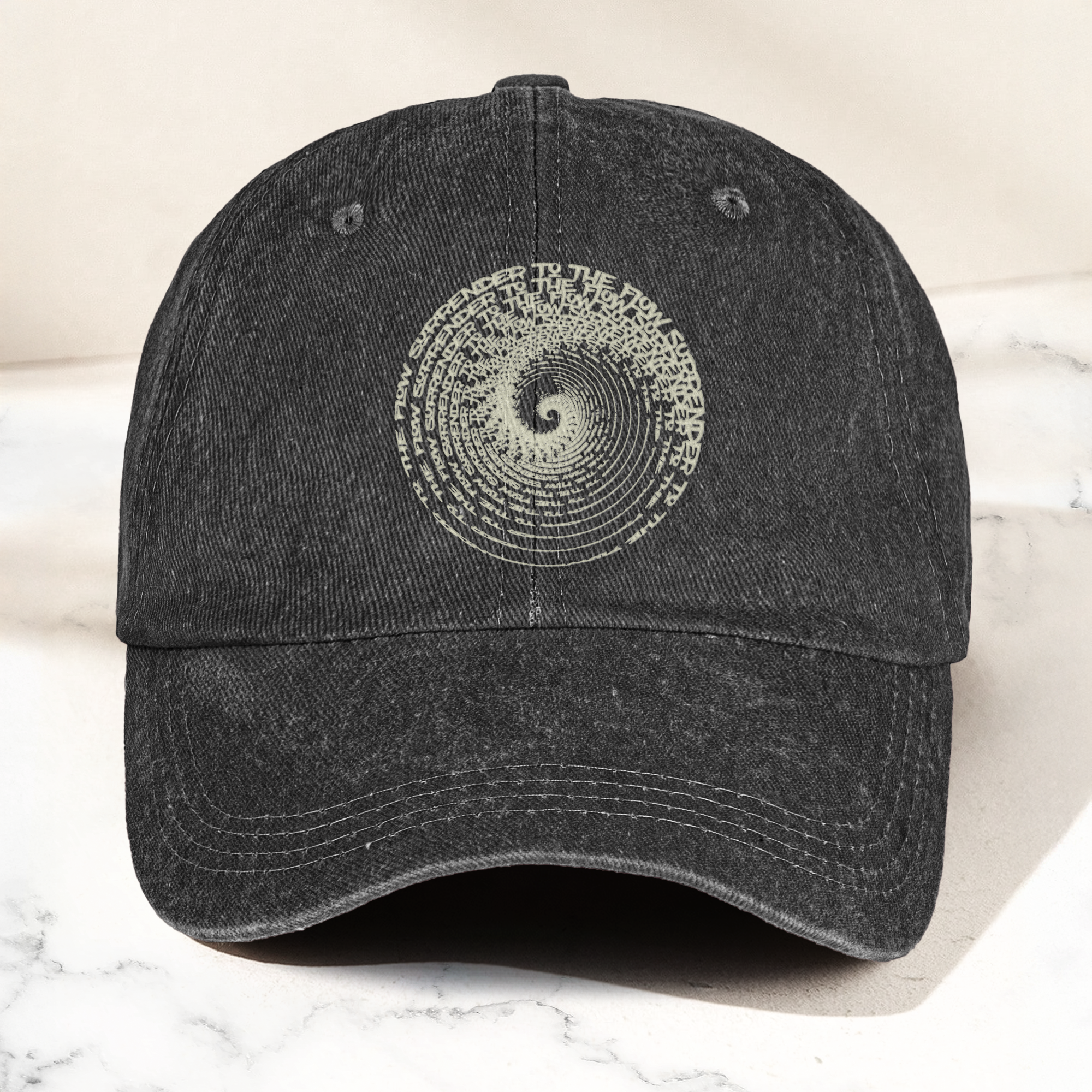 Surrender To The Flow Phish Band Denim Cap Retro Music The Lizards Phish Cap Gift For Dad (With Box)