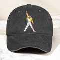 Vintage Freddie Mercury Denim Cap Queen Band Tribute Merch Dad Hat (With Box)