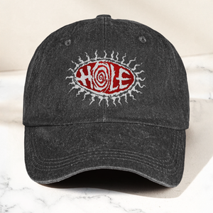Hole Band Eyeball Denim Cap Vintage Hole Band Album Merch Gift for Dad (With Box)