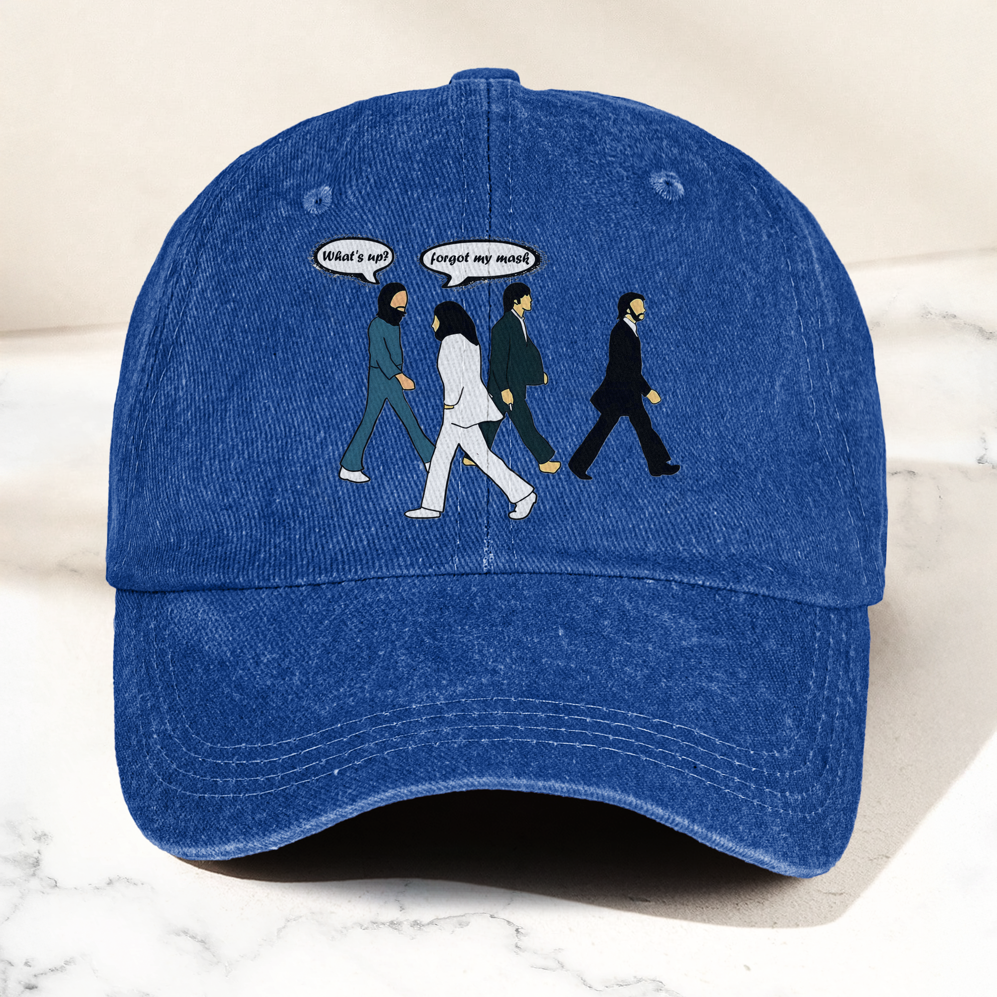Abbey Road Denim Dad Cap Iconic Walk ( With BOX)