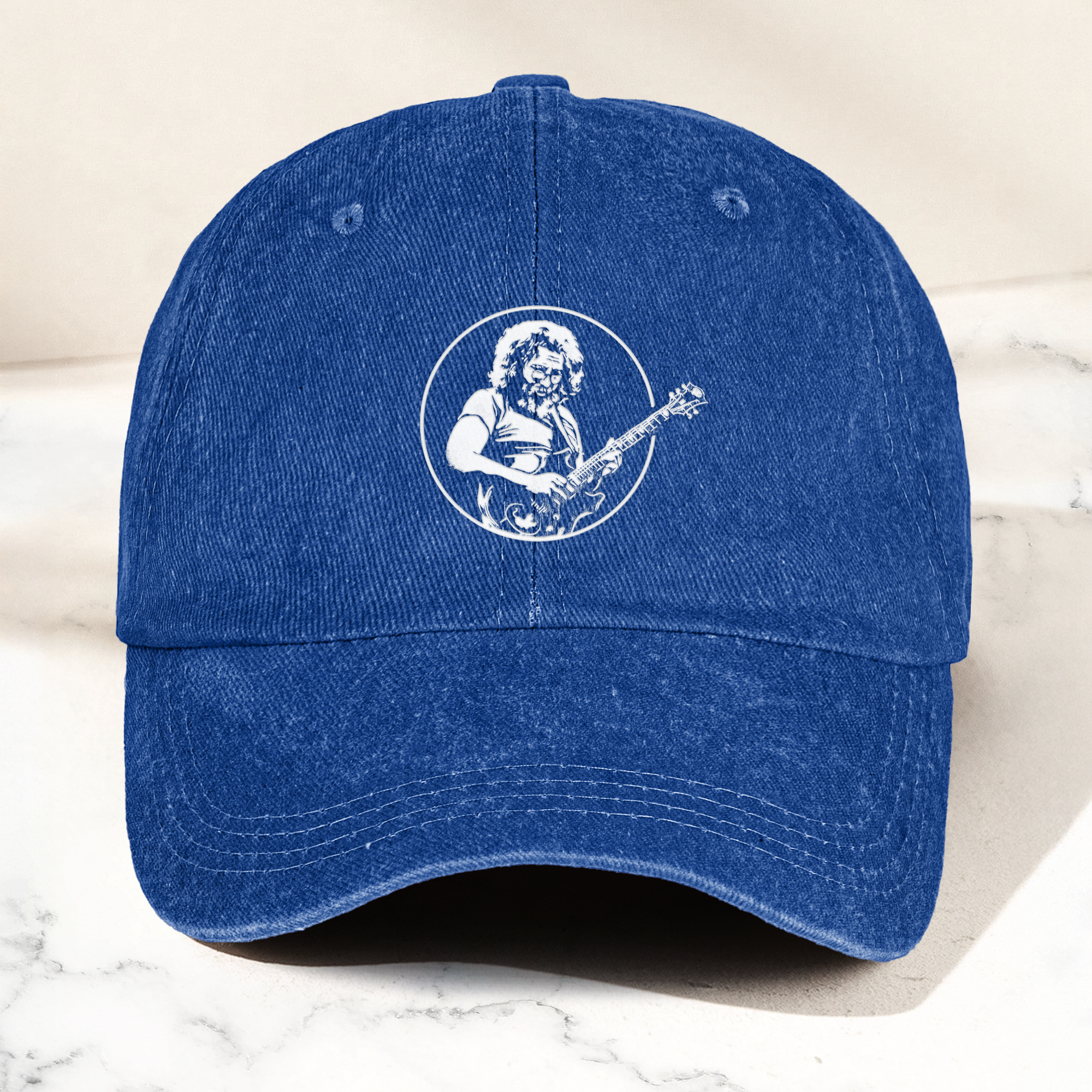 Jerry Style Guitarist Dad Hat Vintage Jam Band Tribute Cap