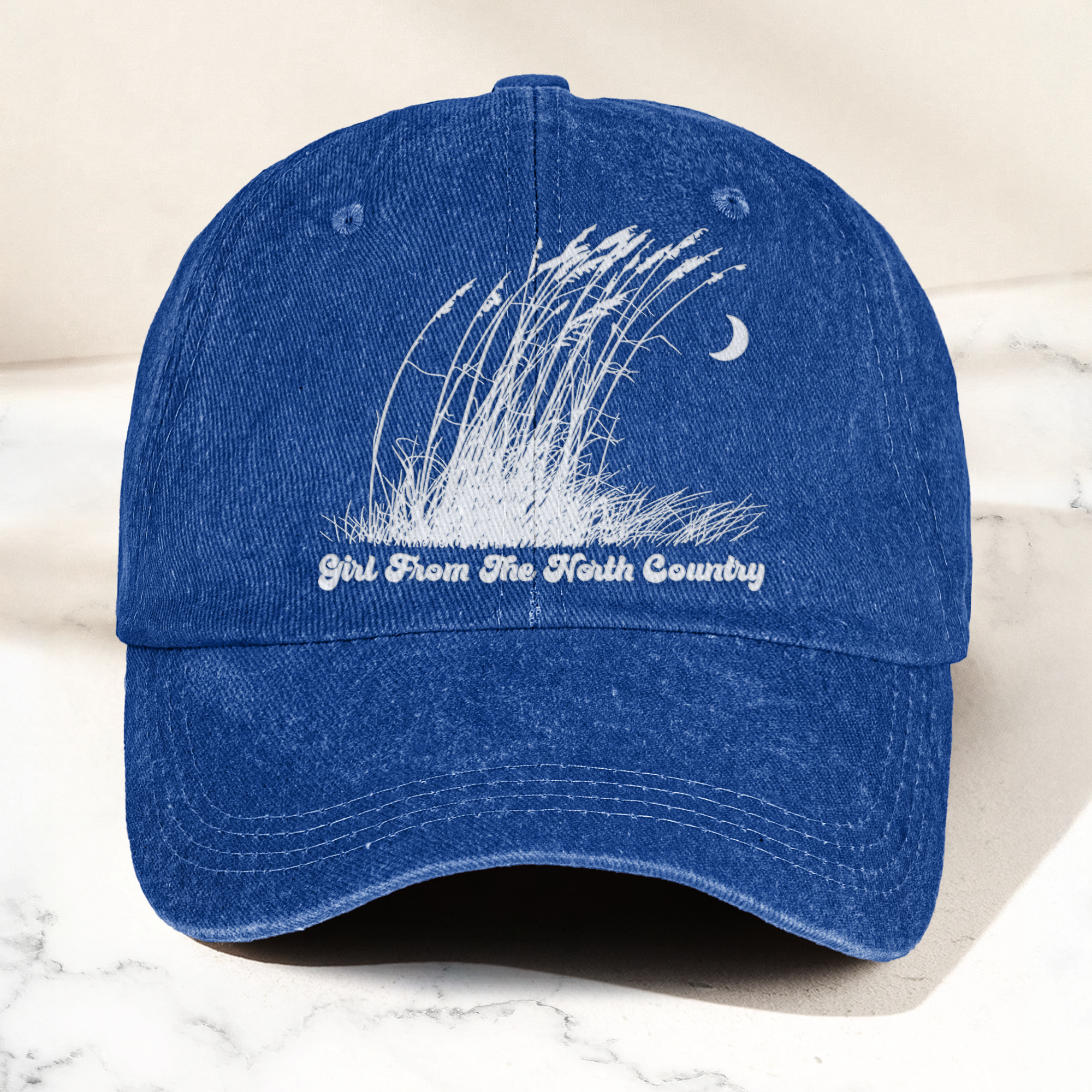 Bob Dylan Girl From The North Country Folk Lyrics Music Merch Denim Cap Retro Vintage Dad Cap Gift For Dad (With Box)