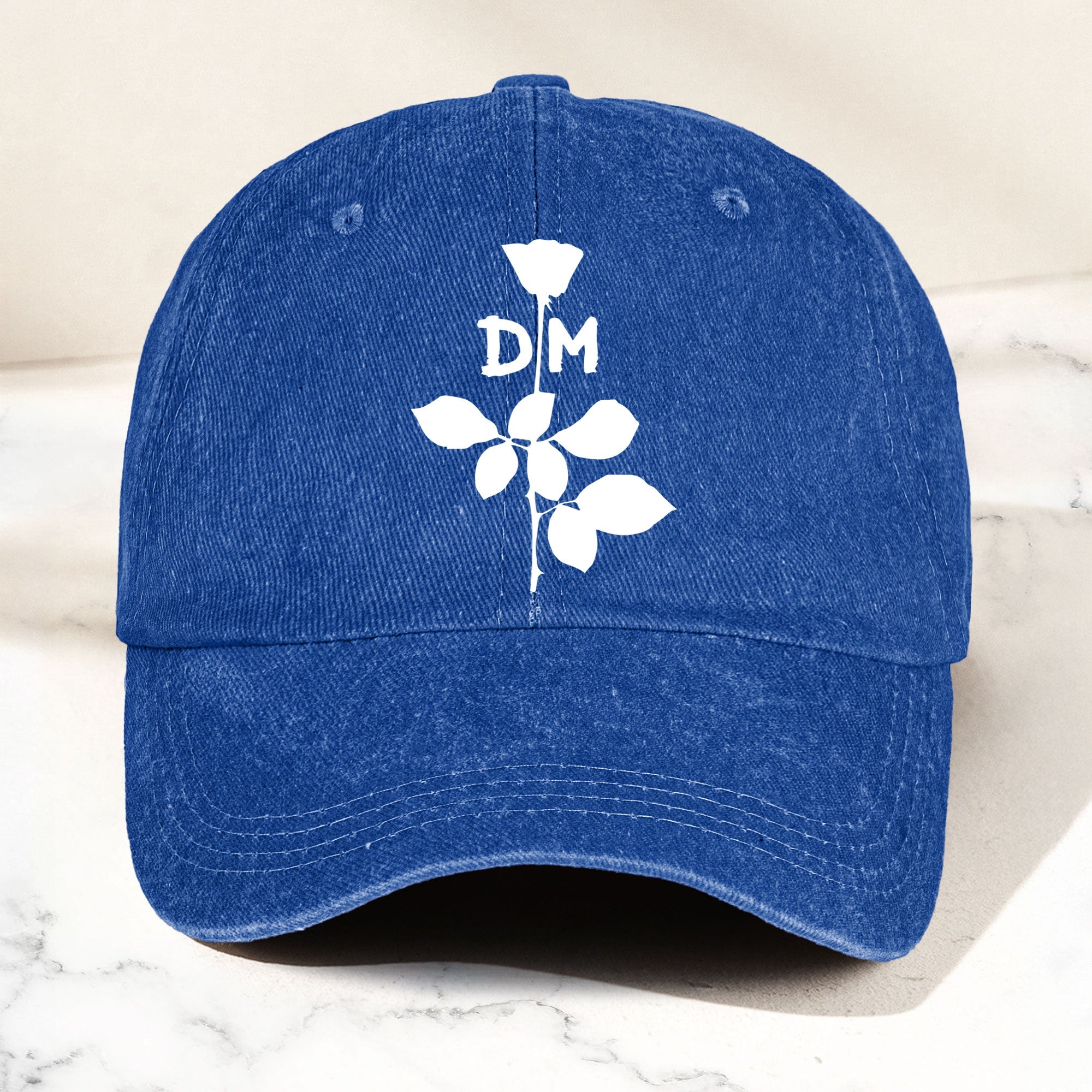 Depeche Mode Rose Denim Cap Retro Depeche Mode Tribute Merch Dad Hat (With Box)