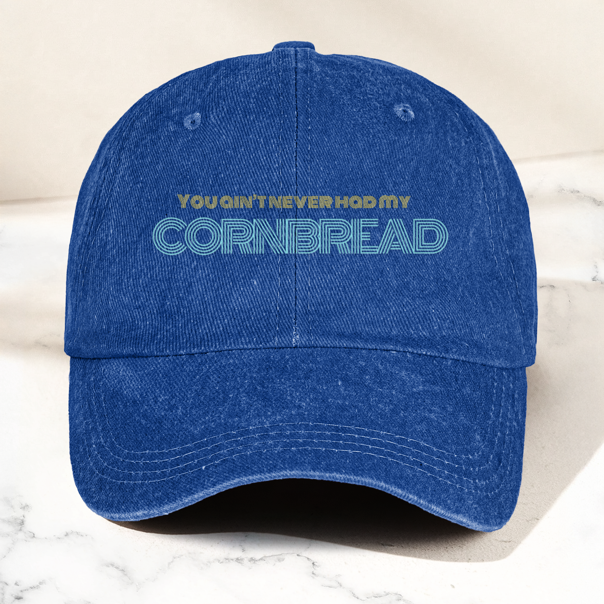 Dave Matthews Band Cornbread Lyrics Denim Cap Retro Music Cap Gift For Dad (With Box)
