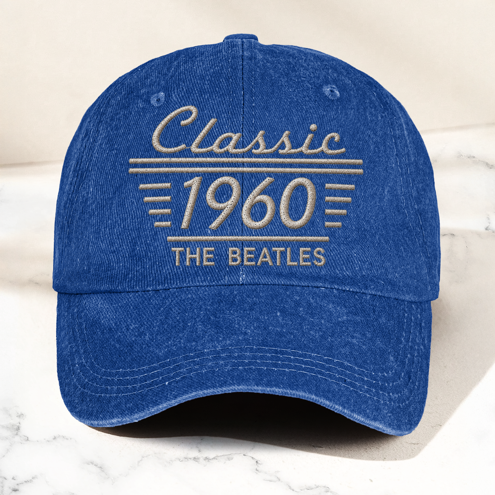 The Beatles Classic 1960 Est Rock And Roll Pop Band Music Merch Graphic Denim Cap Retro Vintage Dad Cap Gift For Dad (With Box)
